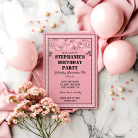 Pink Western Bandana Imprimer Anniversaire
