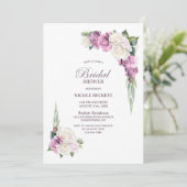 Invitation Pink White Floral (Debout devant)