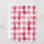 Invitation Pink White Stripes Birthday (Dos)