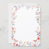 Invitation Pink Wildflower Baby in Bloom Baby Shower (Dos)