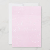 Invitation Pink Winter bébé saupoudrer il fait froid dehors d (Dos)