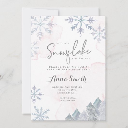 Invitation Pink Winter est en route (Devant)