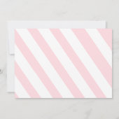 Invitation Pink Winter Onederland Noël Arbres Anniversaire (Dos)