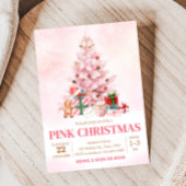 Invitation Pink Winter Tree