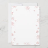 Invitation Pink Winter Truck Onederland 1st Birthday Animals (Dos)