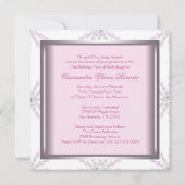 Invitation Pink Winter Wonderland Quinceanera (Dos)