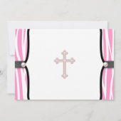 Invitation Pink Zebra Christening (Dos)