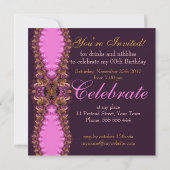 Invitation PinkBree Diva Dentelle rose (Dos)