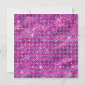 Invitation Pinkish Purple Diamond Studded Foil 21e anniversai (Dos)