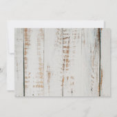 Invitation Pins de Camion Rouge Snowflakes Noël en bois (Dos)