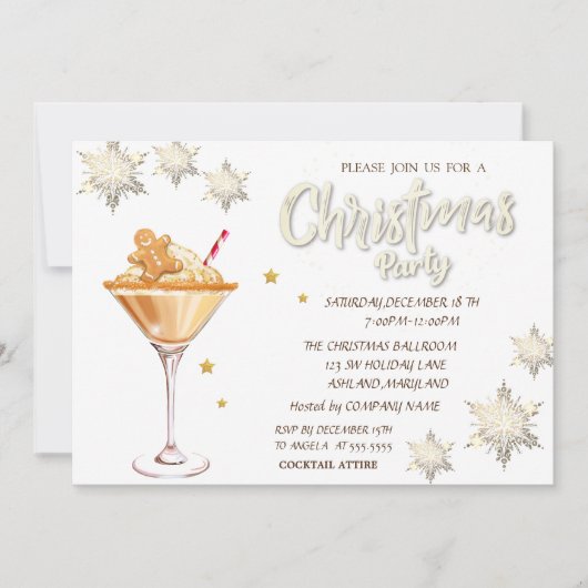 Invitation Pins de Camion Rouge Snowflakes Noël en bois (Devant)