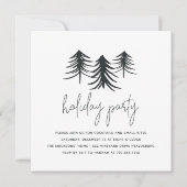 Invitation Pins esquissés | Fête de vacances moderne (Devant)