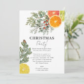 Invitation Pins et agrumes de Noël Botanique d'hiver (Debout devant)