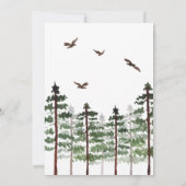 Invitation Pins laissent l'aventure commencer le Baby shower (Dos)