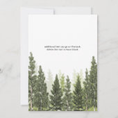 Invitation Pins rustiques Mariage campagnard simple (Dos)