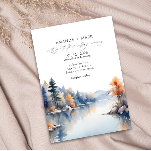 Invitation Pins rustiques Mariage d'aventure