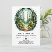 Invitation Pins sur mesure Bois Anniversaire (Debout devant)