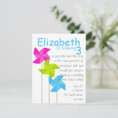 Invitation Pinwheel Trio (Debout devant)