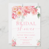 Invitation Piper Peony Floral Bridal Shower (Devant)
