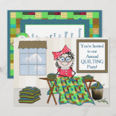 INVITATION PIQUANTE DE PARTIE - MÉLODIE DE QUILTER (Devant / Derrière)