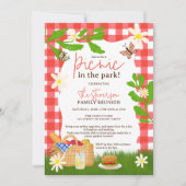 Invitation Pique-nique amusant et frais d'été dans le parc, r (Devant)