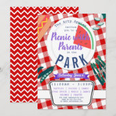 Invitation pique-nique avec les parents Collecte de fonds de  (Devant / Derrière)