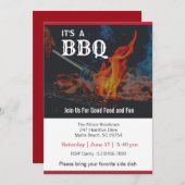 Invitation Pique-nique BBQ Cookout (Devant / Derrière)
