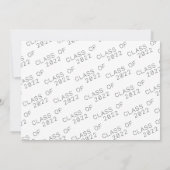 Invitation Pique-nique BBQ Park Graduation Photo (Dos)