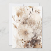 Invitation Pique-nique Boho Florals dans le Baby shower Park (Dos)