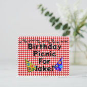 Invitation Pique-nique d'anniversaire (Debout devant)