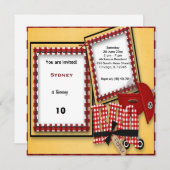 Invitation Pique-nique d'anniversaire (Devant / Derrière)