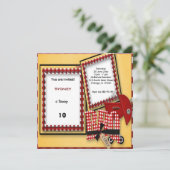 Invitation Pique-nique d'anniversaire (Debout devant)