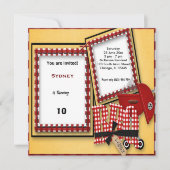 Invitation Pique-nique d'anniversaire (Devant)