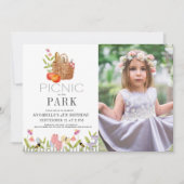 Invitation Pique-nique dans le panier du parc Floral Annivers (Devant)