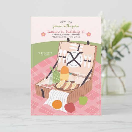 Invitation Pique-nique dans le Parc (Debout devant)