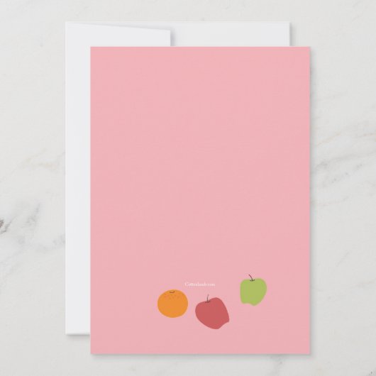 Invitation Pique-nique dans le Parc (Dos)