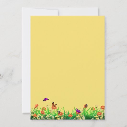 Invitation Pique-Nique Dans Le Parc Anniversaire (Dos)