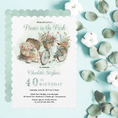 Invitation Pique-nique dans le parc Floral 40e anniversaire f