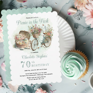 Invitation Pique-nique dans le parc Floral 70e anniversaire f