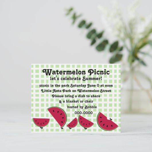Invitation Pique-nique d'Ant's Watermleon (Debout devant)