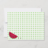 Invitation Pique-nique d'Ant's Watermleon (Dos)