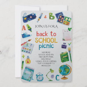 Invitation Pique-nique de rentrée scolaire