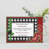 Invitation Pique-nique d'été (Debout devant)