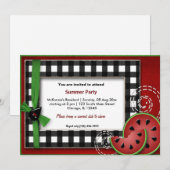 Invitation Pique-nique d'été (Devant / Derrière)