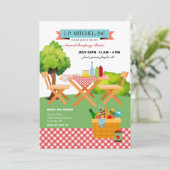 Invitation Pique-nique d'été (Debout devant)