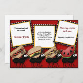 Invitation Pique-nique d'été (Devant / Derrière)