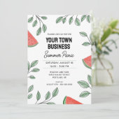 Invitation Pique-nique d'été d'affaires (Debout devant)