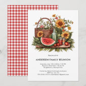 Invitation Pique-nique d'été - Retrouvailles familiales (Devant / Derrière)