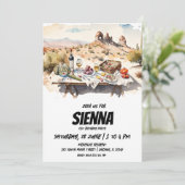 Invitation pique-nique d'été vue Cappadoce (Debout devant)