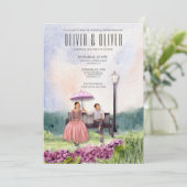 Invitation Pique-nique, dîner de répétition photo (Debout devant)